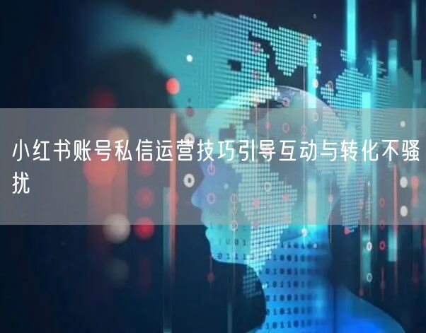 小红书账号私信运营技巧引导互动与转化不骚扰