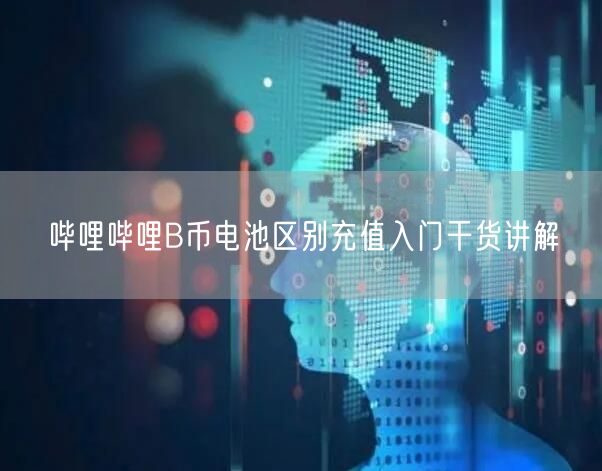 哔哩哔哩B币电池区别充值入门干货讲解