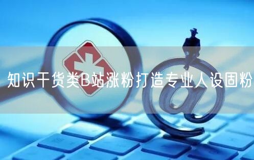 知识干货类B站涨粉打造专业人设固粉