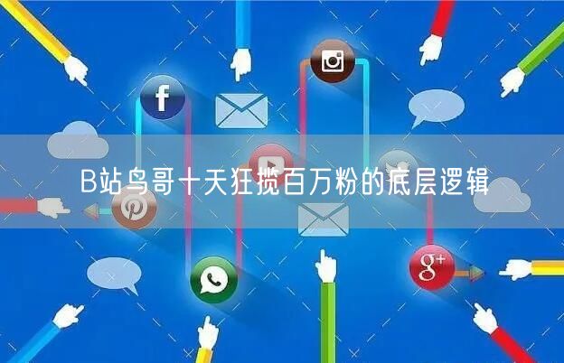 B站鸟哥十天狂揽百万粉的底层逻辑